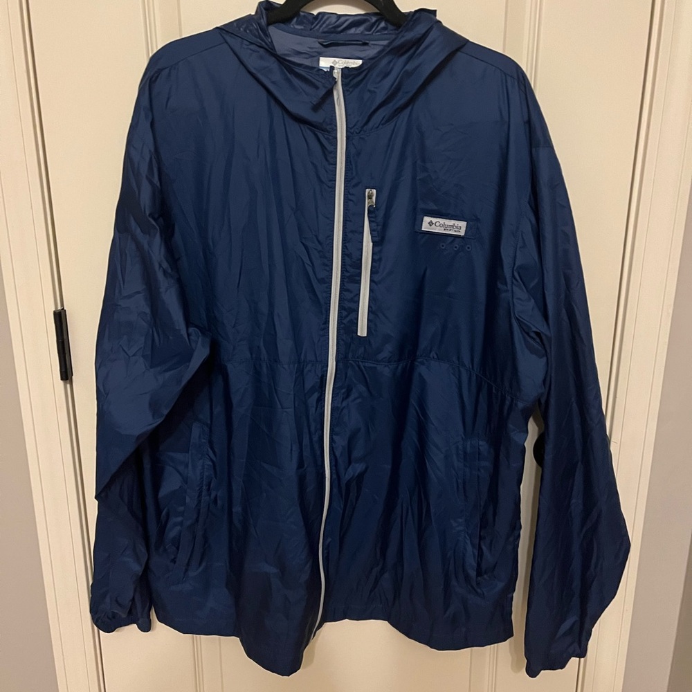 Columbia Blue Windbreaker Jacket